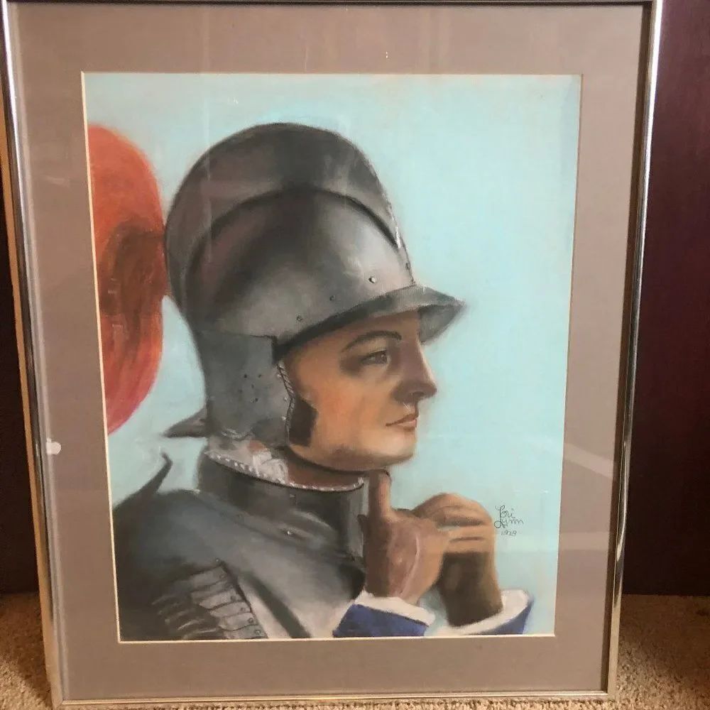 Original Framed Art By Lori Pastel "Soldier"